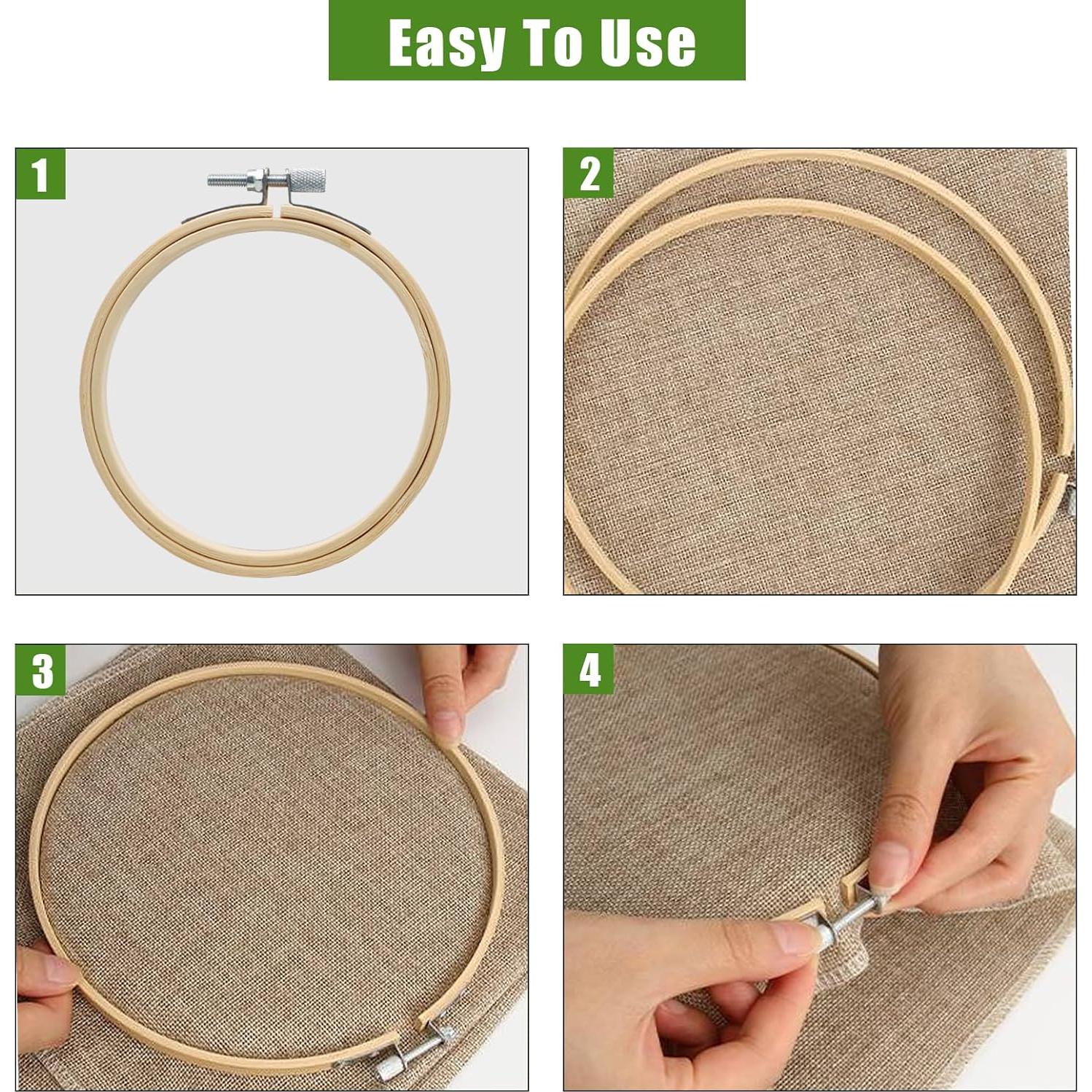 Aros de Bordado de Madera Biaungdo 23 cm - 2 Piezas