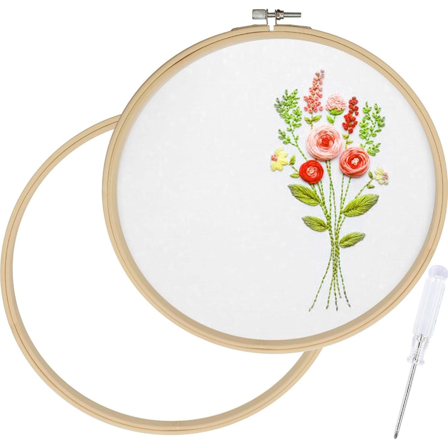 Aros de Bordado de Madera Biaungdo 23 cm - 2 Piezas