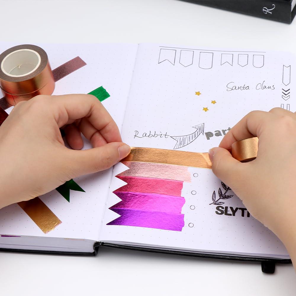 Cinta Washi de Foil de Bronce NatSumeBasics 2pcs 15mm x 10m