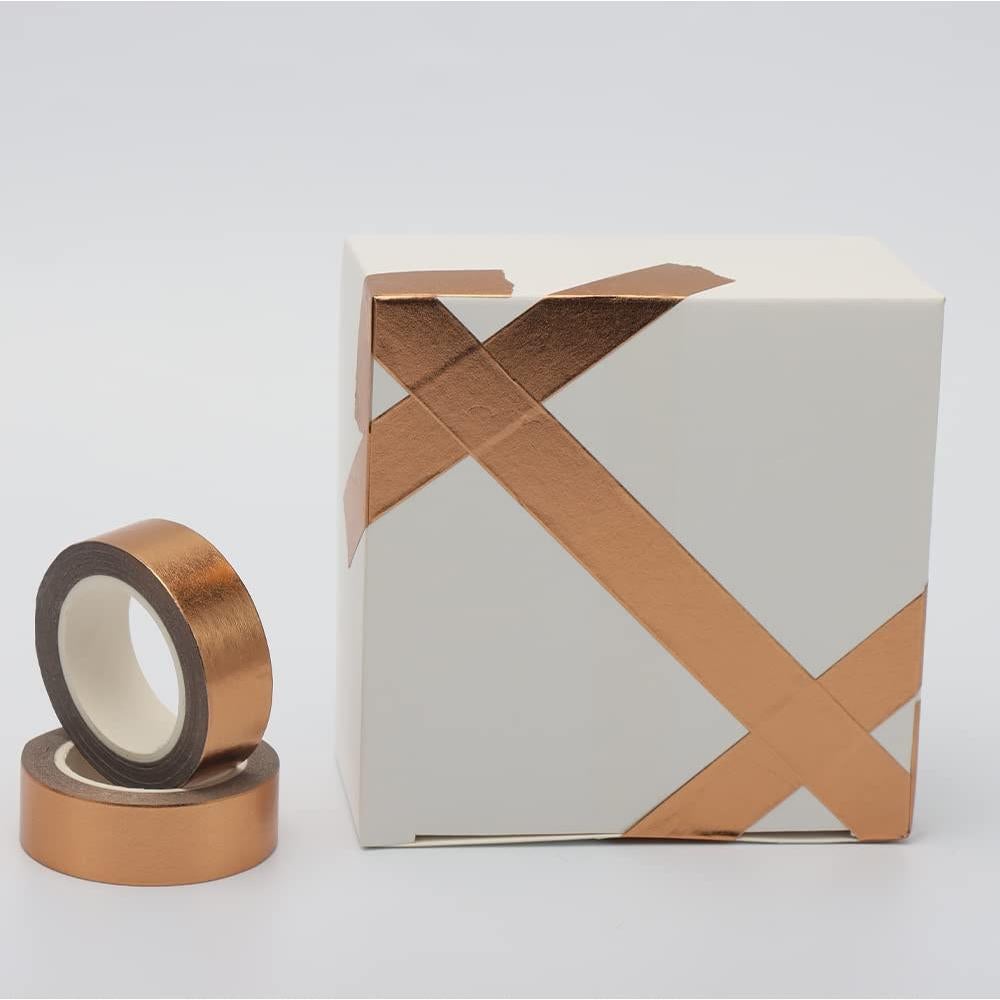 Cinta Washi de Foil de Bronce NatSumeBasics 2pcs 15mm x 10m
