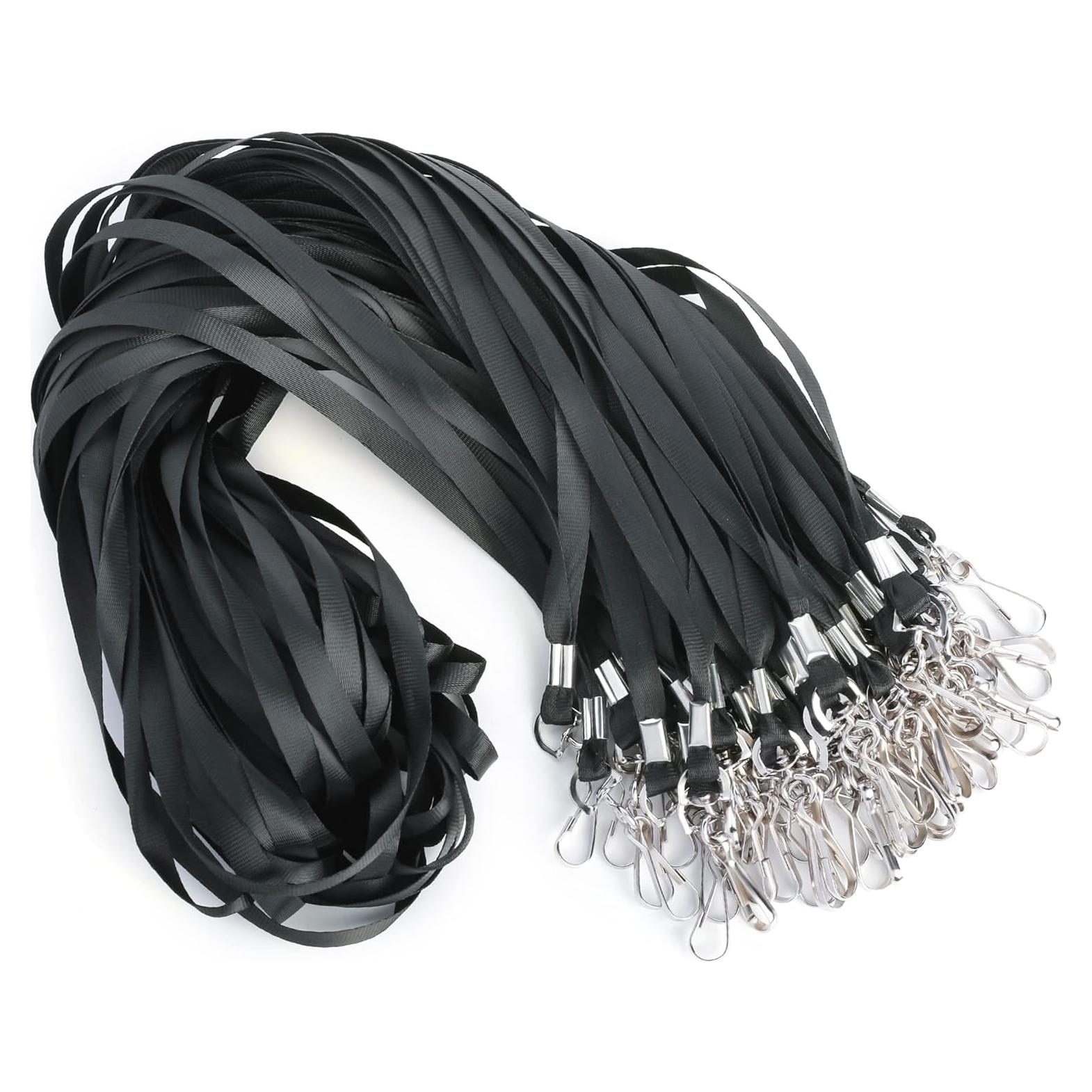 Paquete de 50 cintas negras LOCONHA para identificaciones 91.44 cm