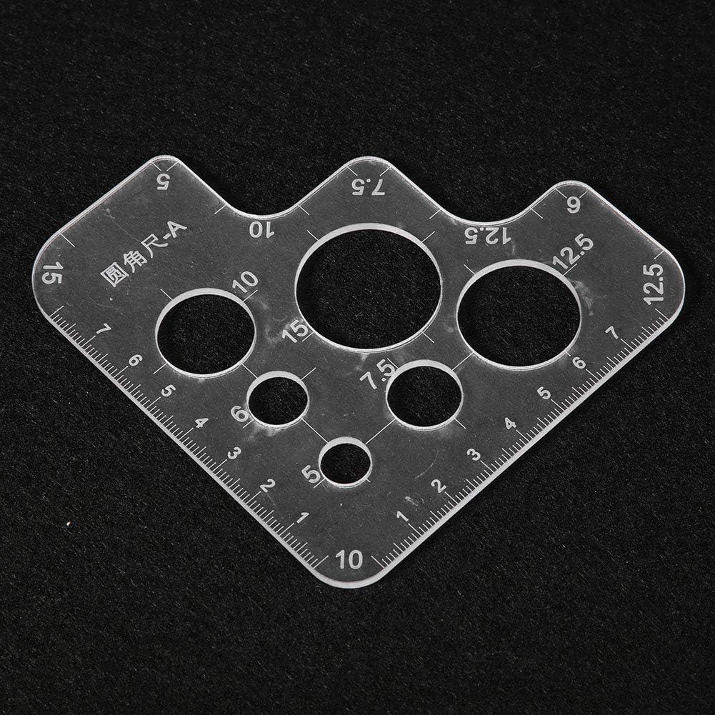 Plantilla de Círculo Acrílico Zerodis para Corte de Cuero