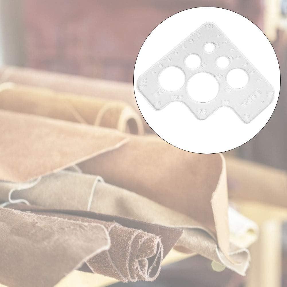 Plantilla de Círculo Acrílico Zerodis para Corte de Cuero