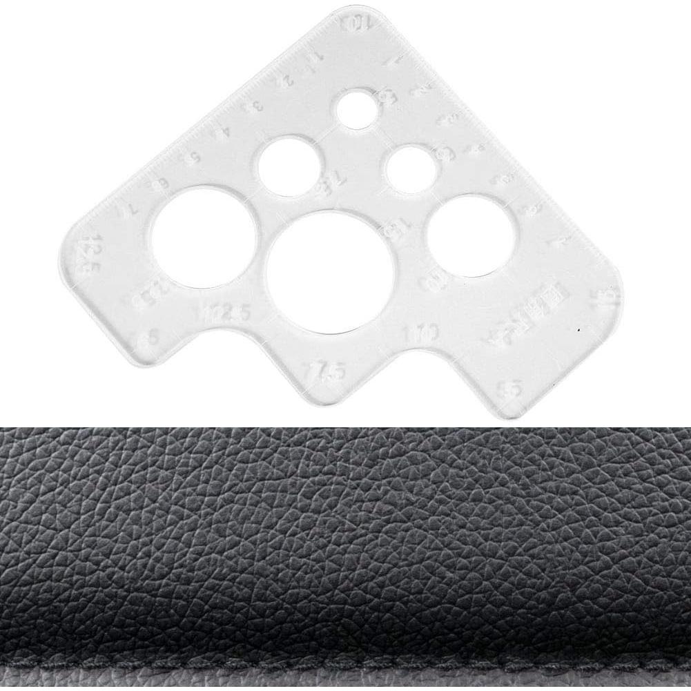 Plantilla de Círculo Acrílico Zerodis para Corte de Cuero