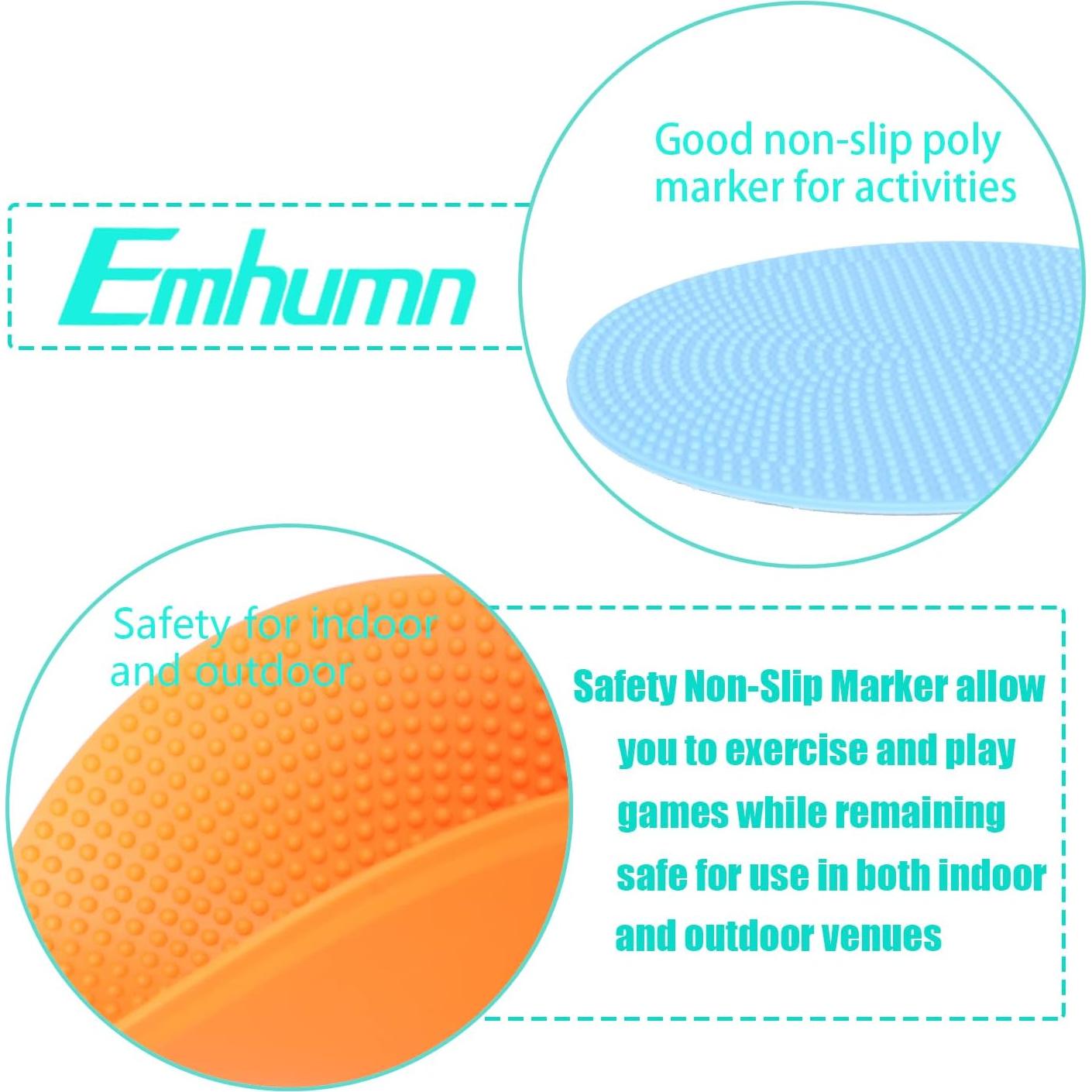 Marcadores de Puntos Antideslizantes Emhumn 4" 6 Piezas TPE