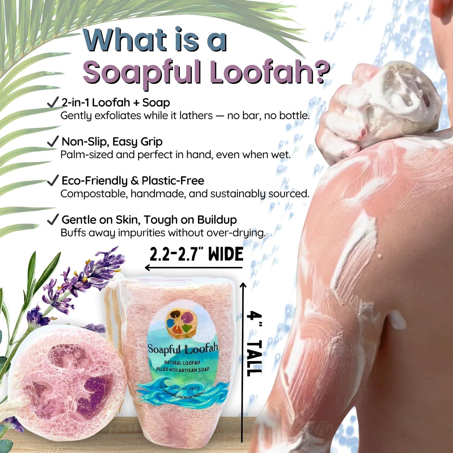 Jabón Exfoliante de Lufa Soapful Loofah Lavanda Eucalipto 330g