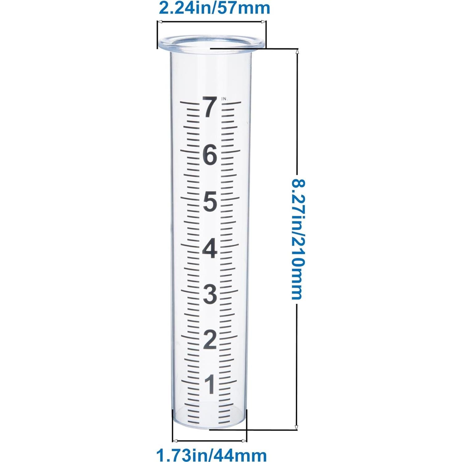 Tubo de Reemplazo para Pluviómetro Mateda 17.78 cm 2 Piezas