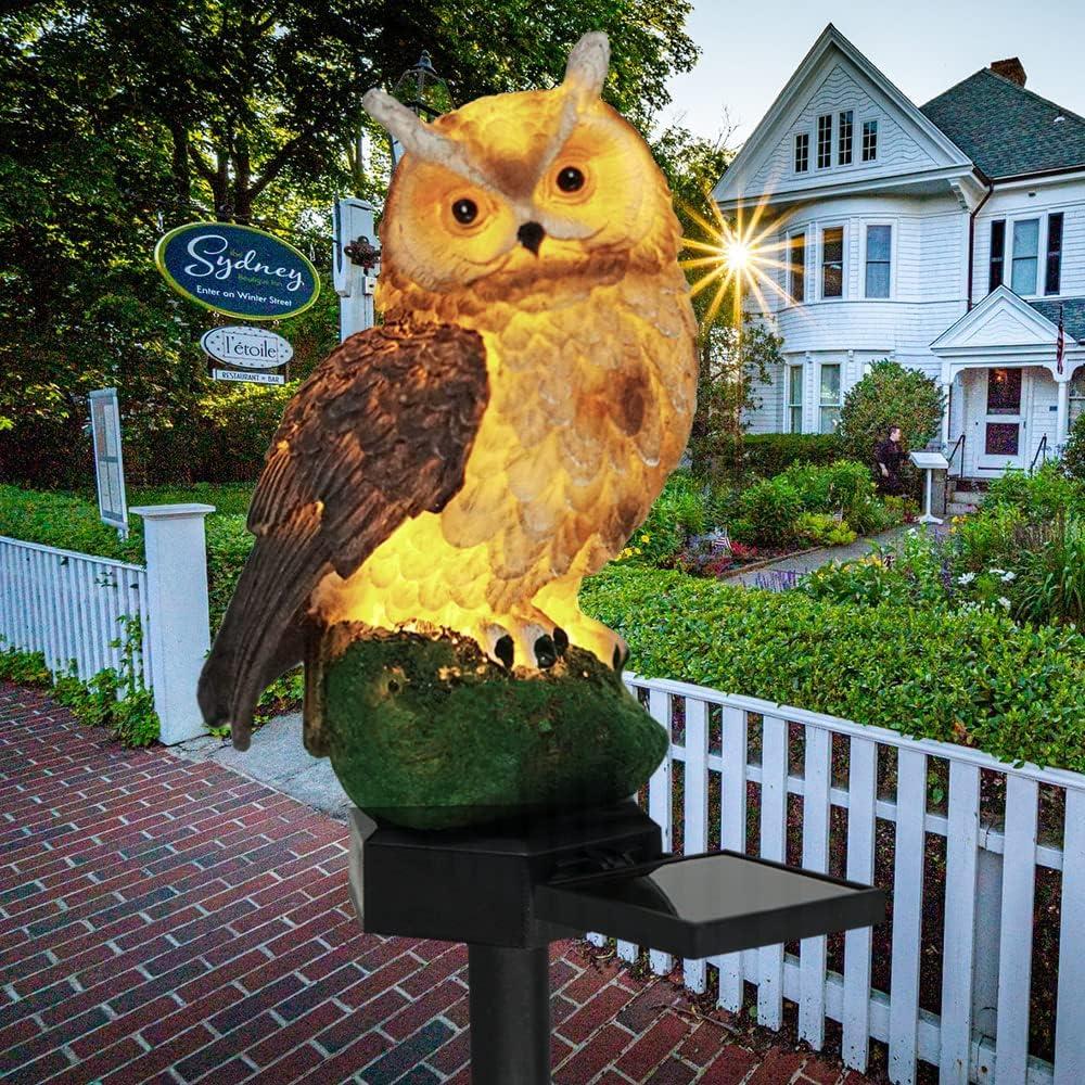 Luces LED Solares de Jardín HENGYOU - Búho Decorativo 2PCS