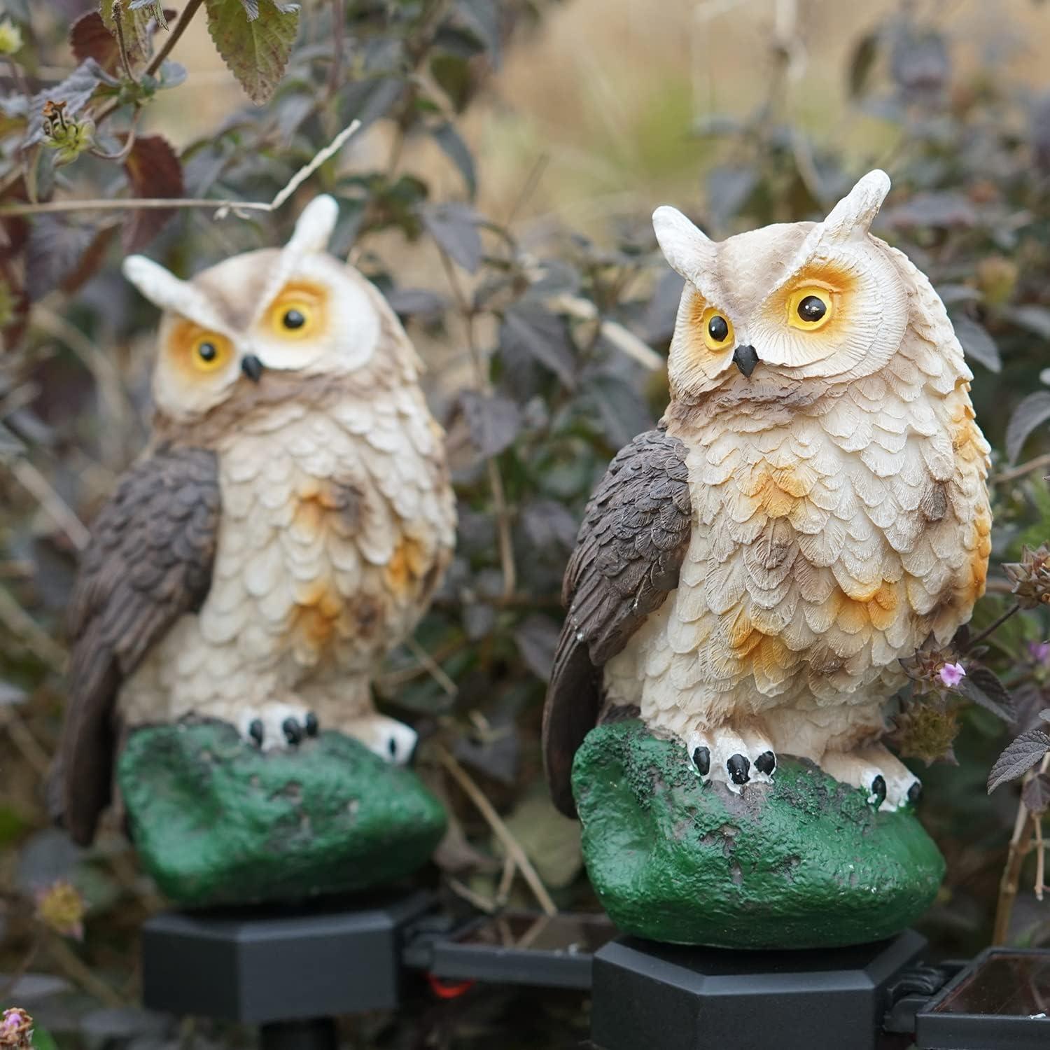 Luces LED Solares de Jardín HENGYOU - Búho Decorativo 2PCS