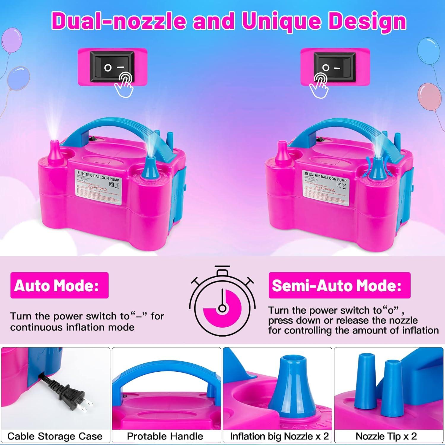 Kit de Arco de Globos Toosci con Bomba Eléctrica y Soportes