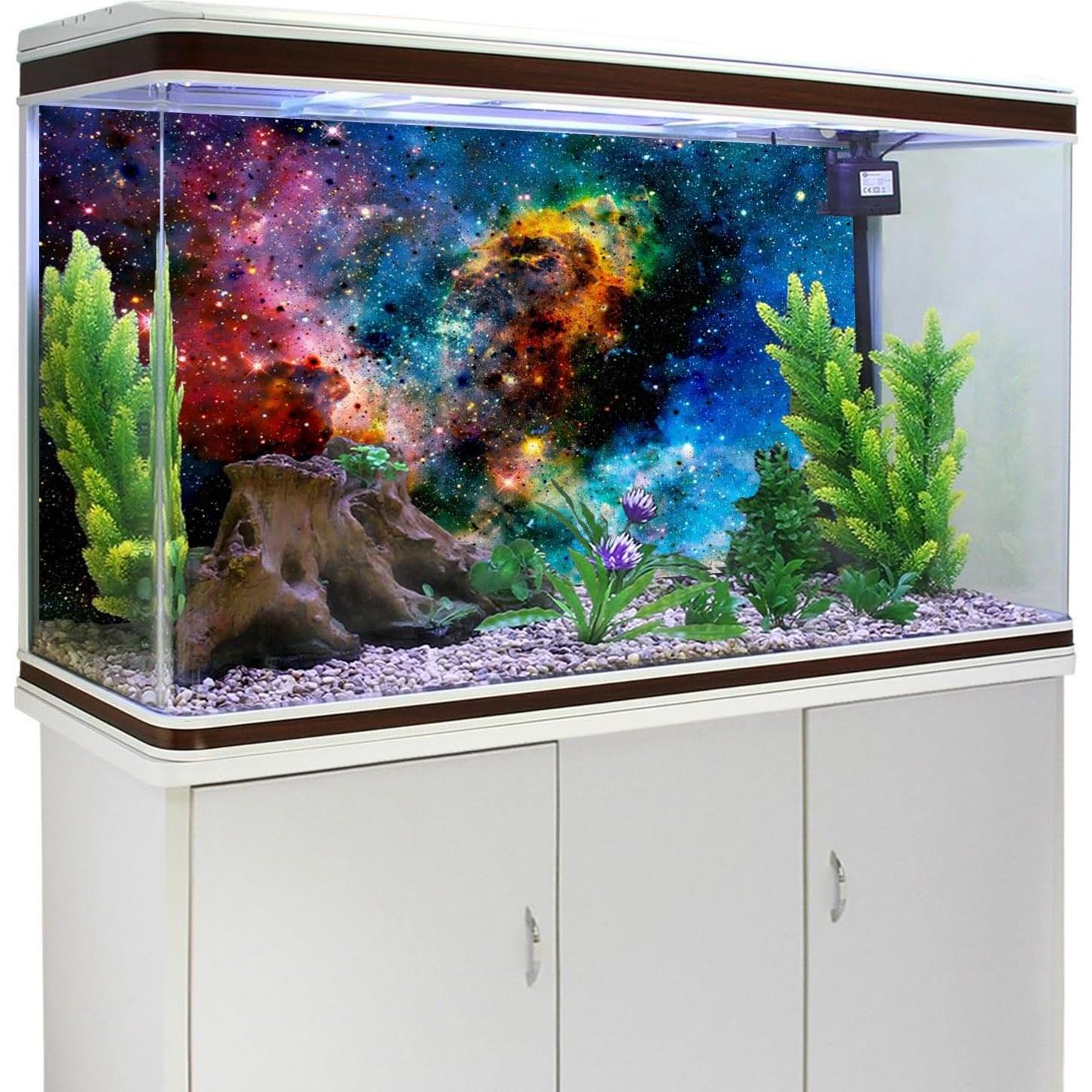 Fondo de Acuario 60x30 cm AWERT Galaxia Colorida