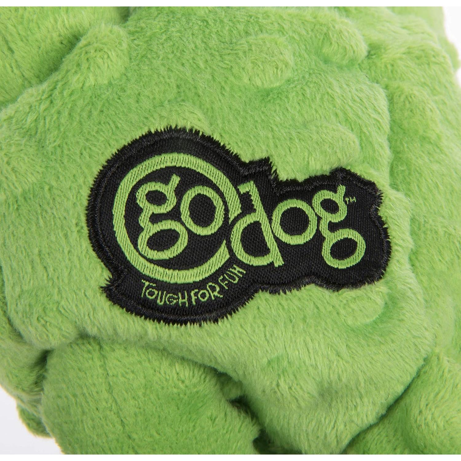 Juguete para Perros goDog Crazy Tugs Mono Plush Grande - Verde