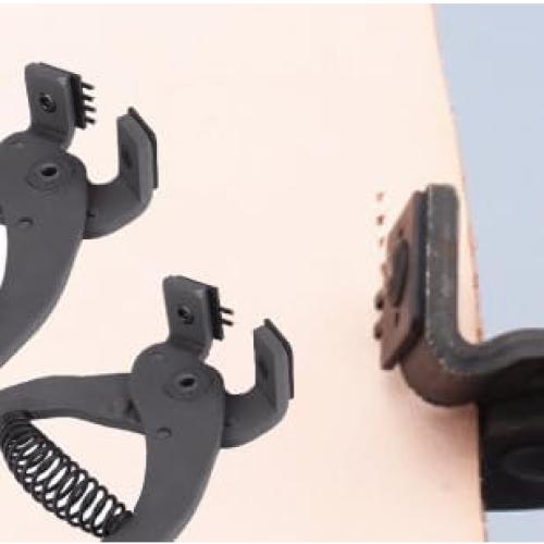 Leather Hole Puncher, Leather Silent Pliers Sturdy Carbon Steel Leather Craft Hole Punch Stitching Tools Sewing Chisel for Belts Purses Watch Bands(4mm-2 Teeth)