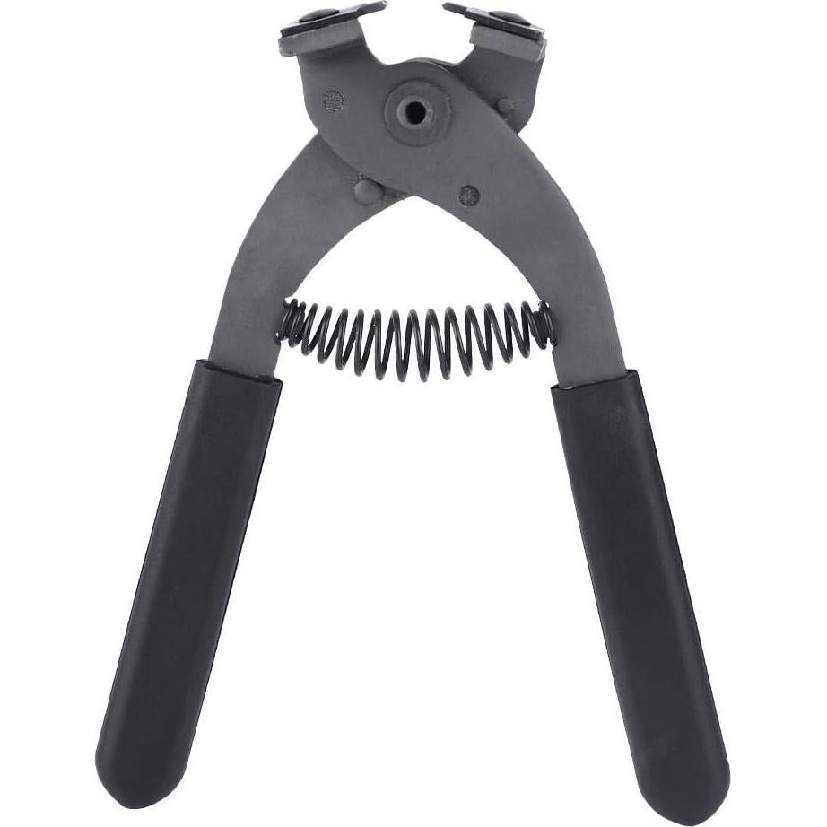 Leather Hole Puncher, Leather Silent Pliers Sturdy Carbon Steel Leather Craft Hole Punch Stitching Tools Sewing Chisel for Belts Purses Watch Bands(4mm-2 Teeth)