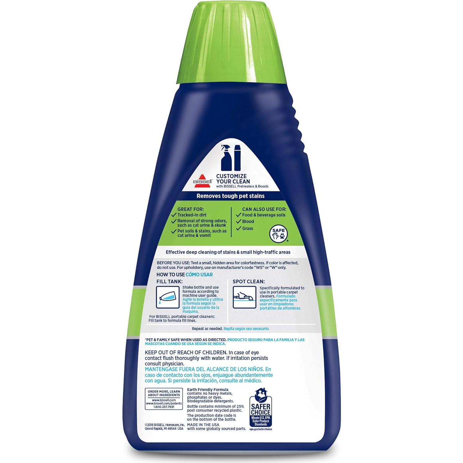 Fórmula para Manchas y Olores de Mascotas BISSELL 74R7 946ml