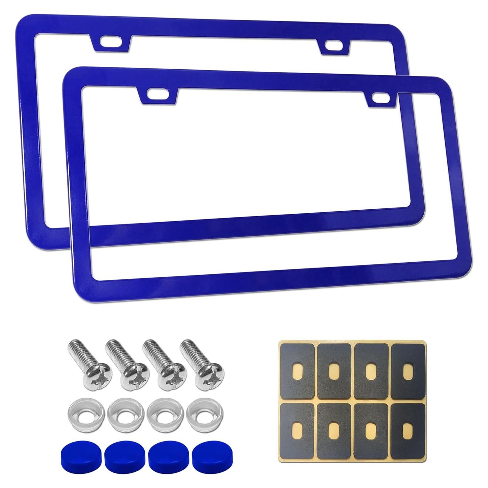 Marco de Placa de Licencia Azul BGGTMO - Metal 2 Piezas