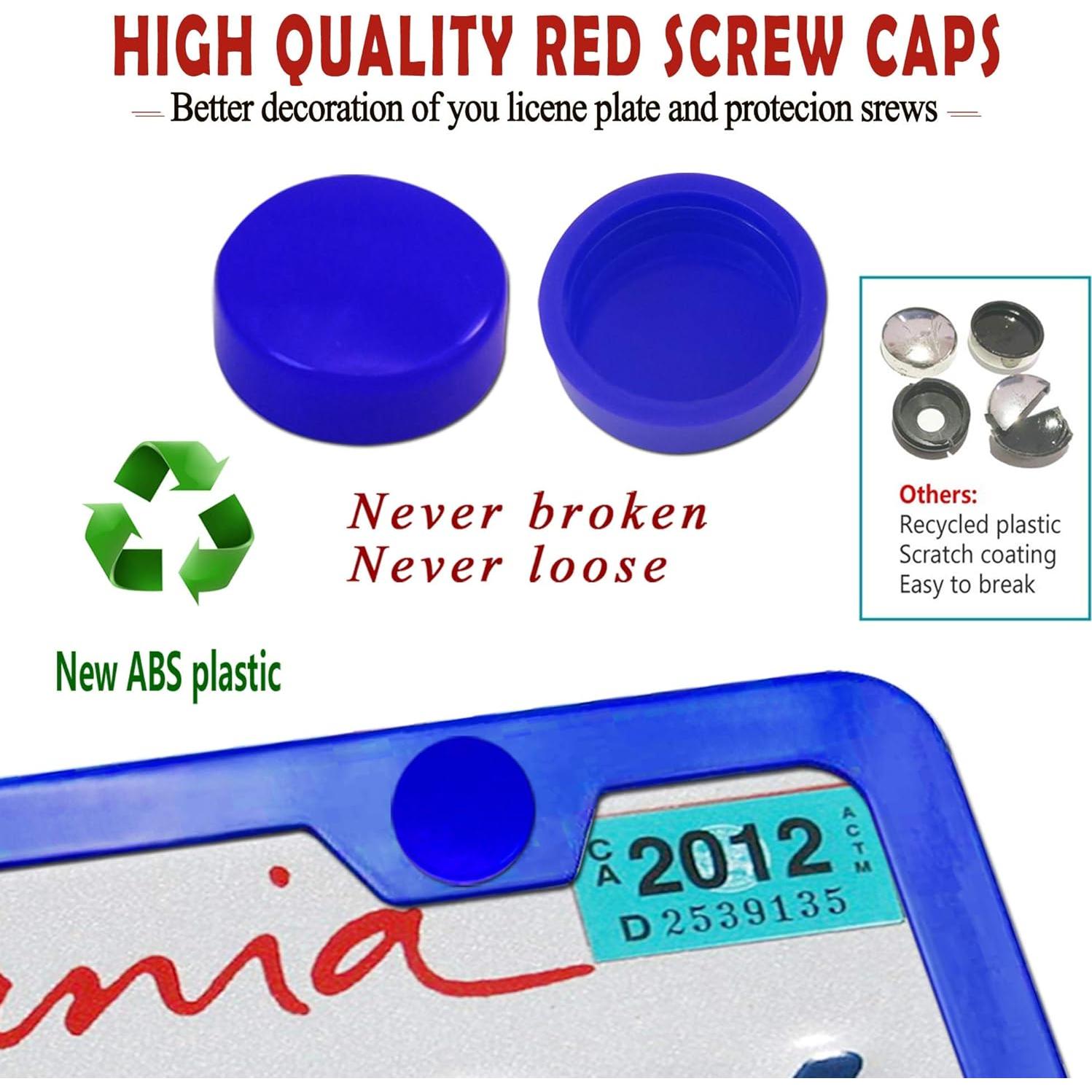 Marco de Placa de Licencia Azul BGGTMO - Metal 2 Piezas