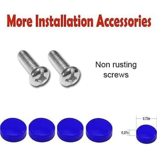 Marco de Placa de Licencia Azul BGGTMO - Metal 2 Piezas