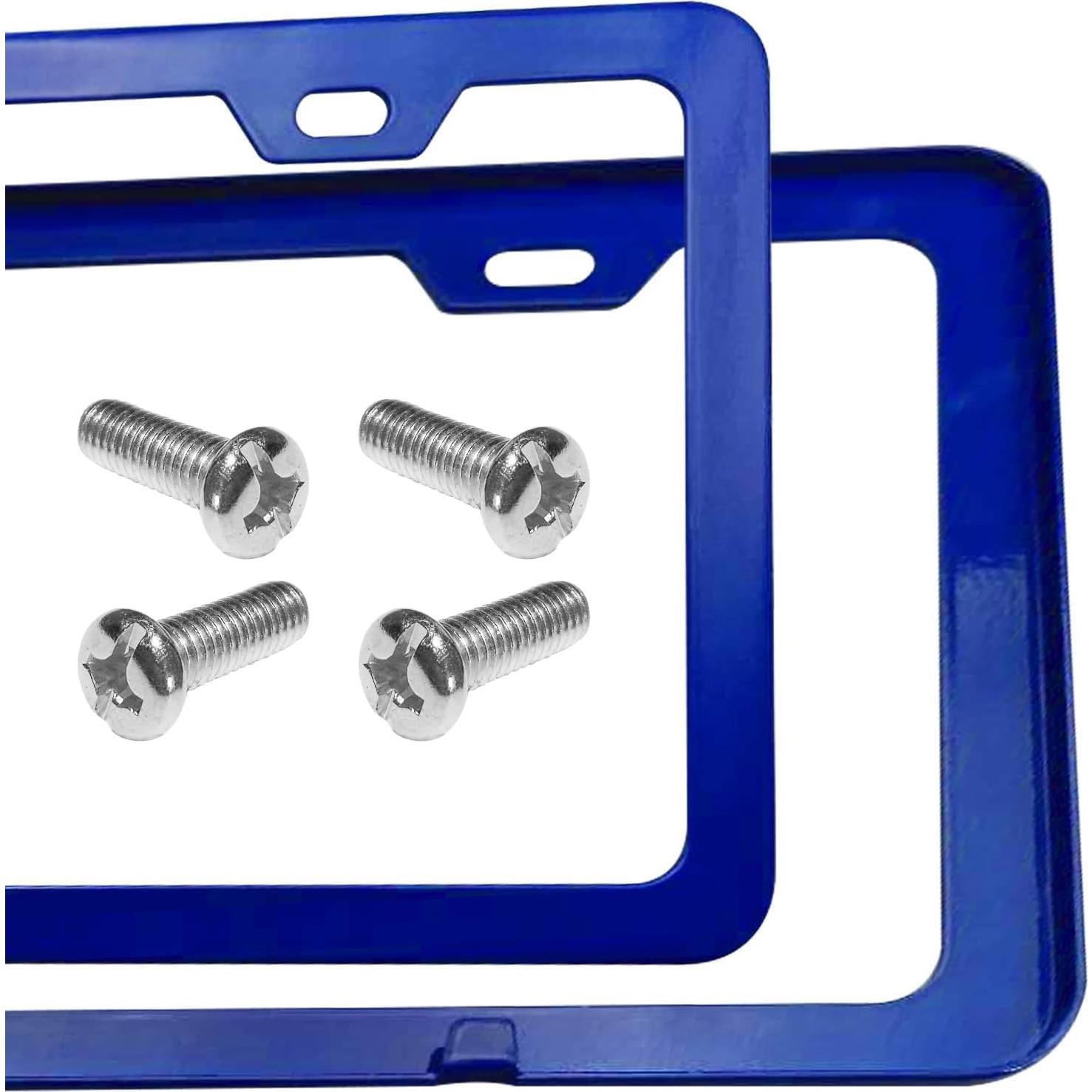 Marco de Placa de Licencia Azul BGGTMO - Metal 2 Piezas