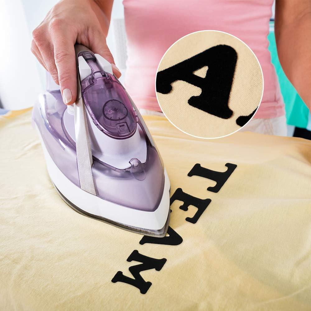 Parche de Letras Transferibles Magfok Negro 6 Hojas 3.81 cm