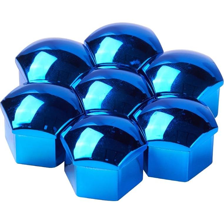 Cubiertas de Tuerca de Rueda 17mm Blueshyhall - Paquete de 20 Azul