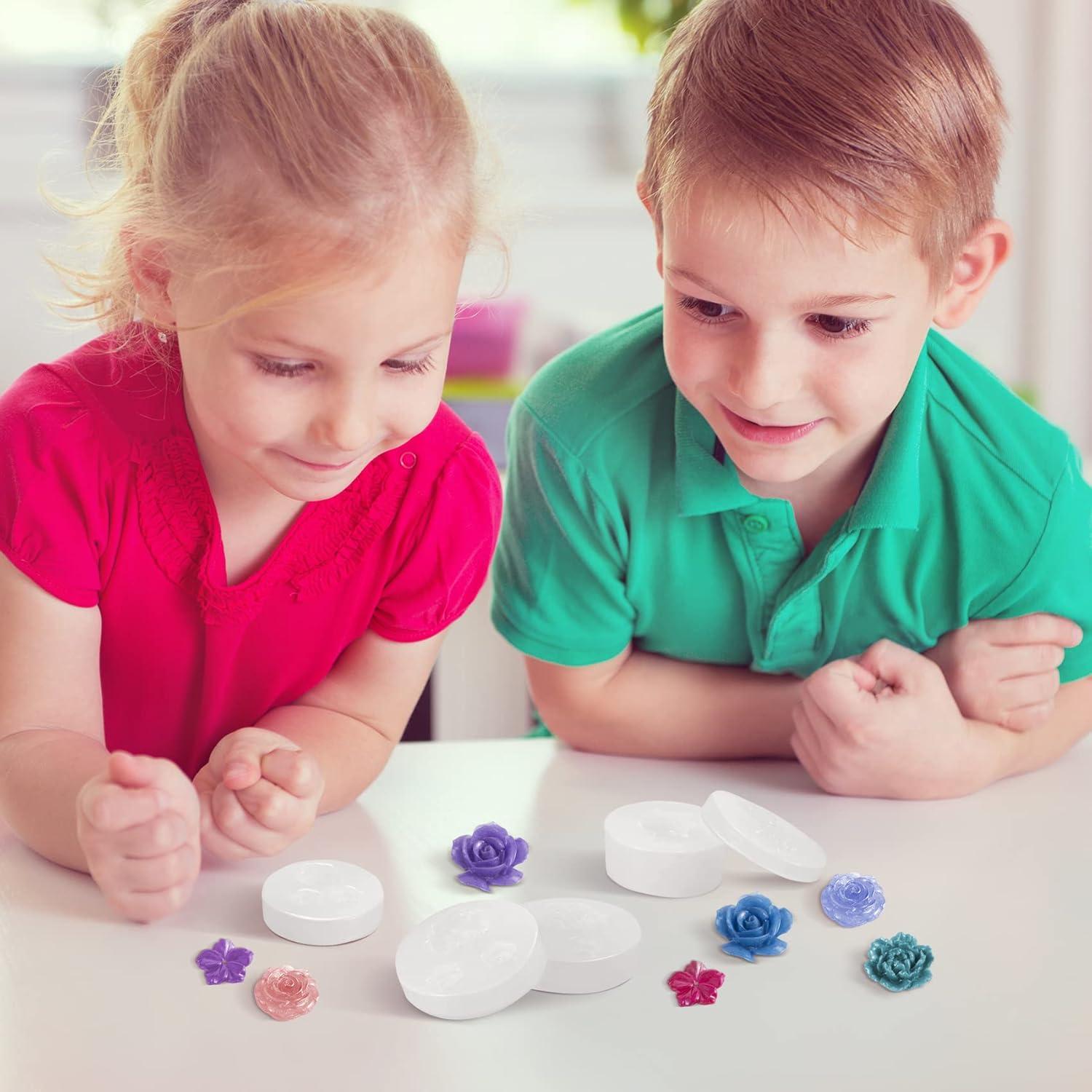 Molde de Silicona para Resina de Flores PAGOW 5 Piezas