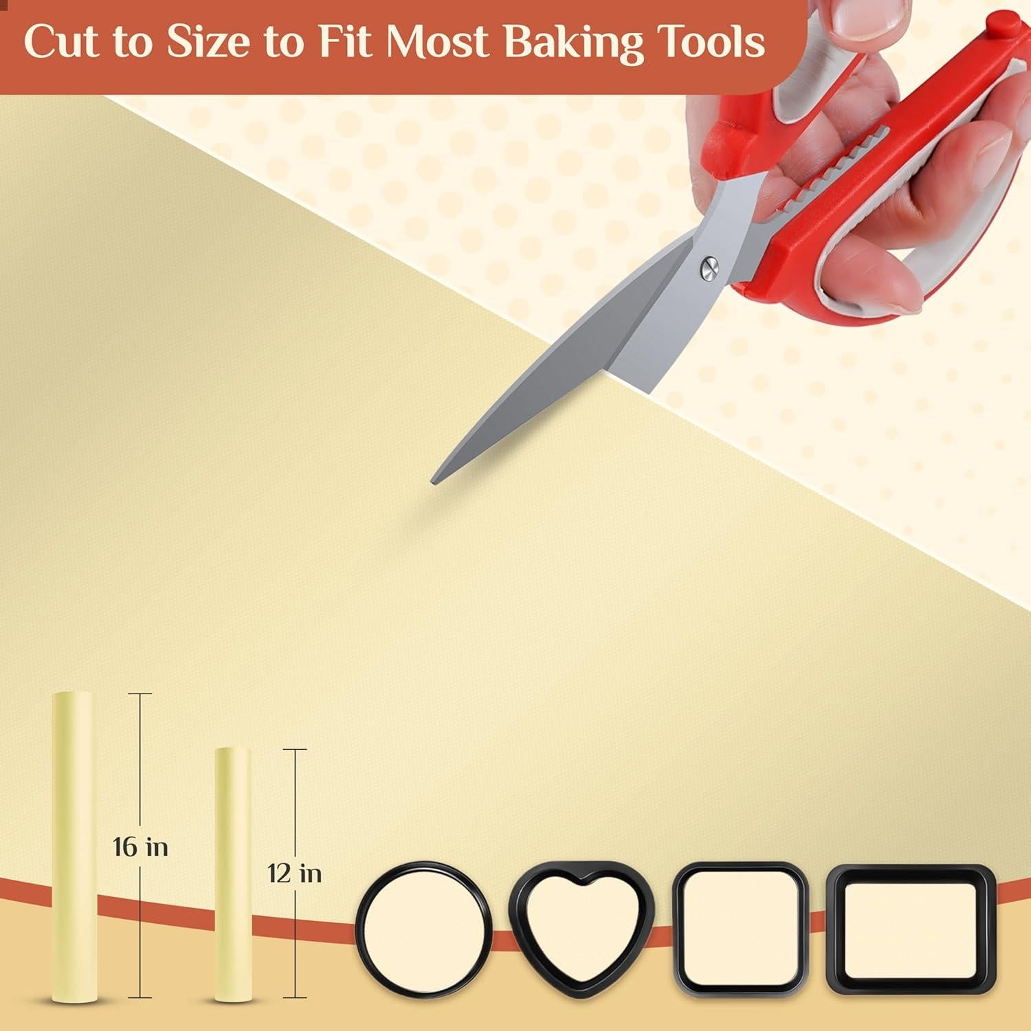 Alfombrilla de Silicona para Hornear GTJ Beige 30.48x304.8 cm