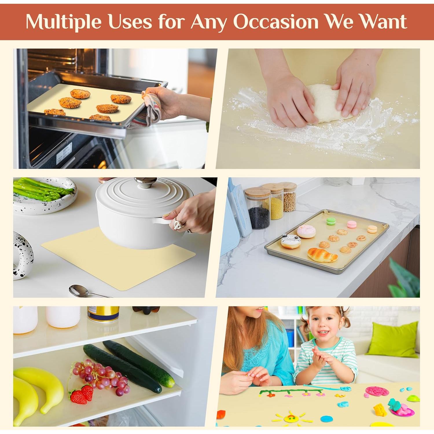 Alfombrilla de Silicona para Hornear GTJ Beige 30.48x304.8 cm