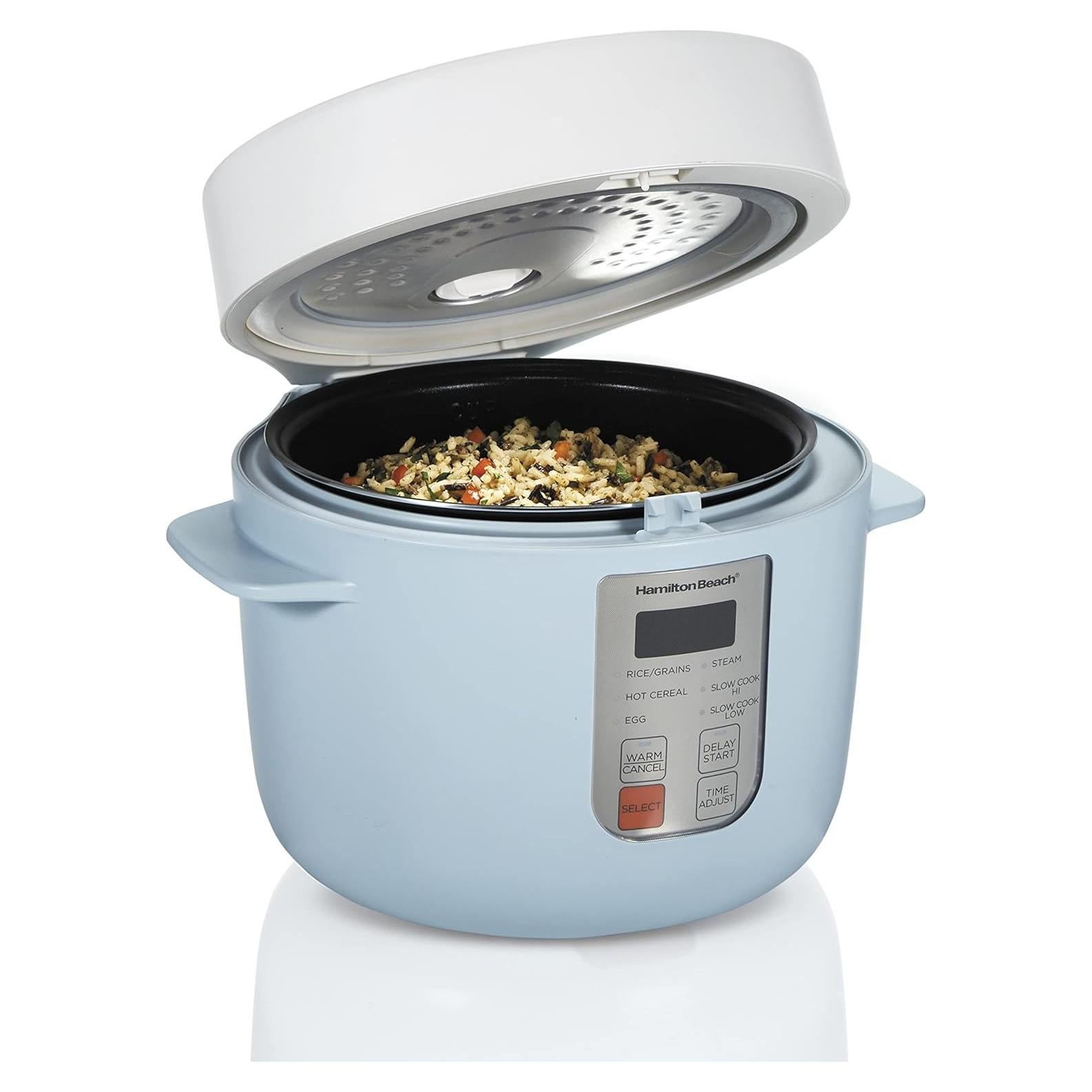 Cocinero de Arroz Digital Programable Hamilton Beach 12 Tazas