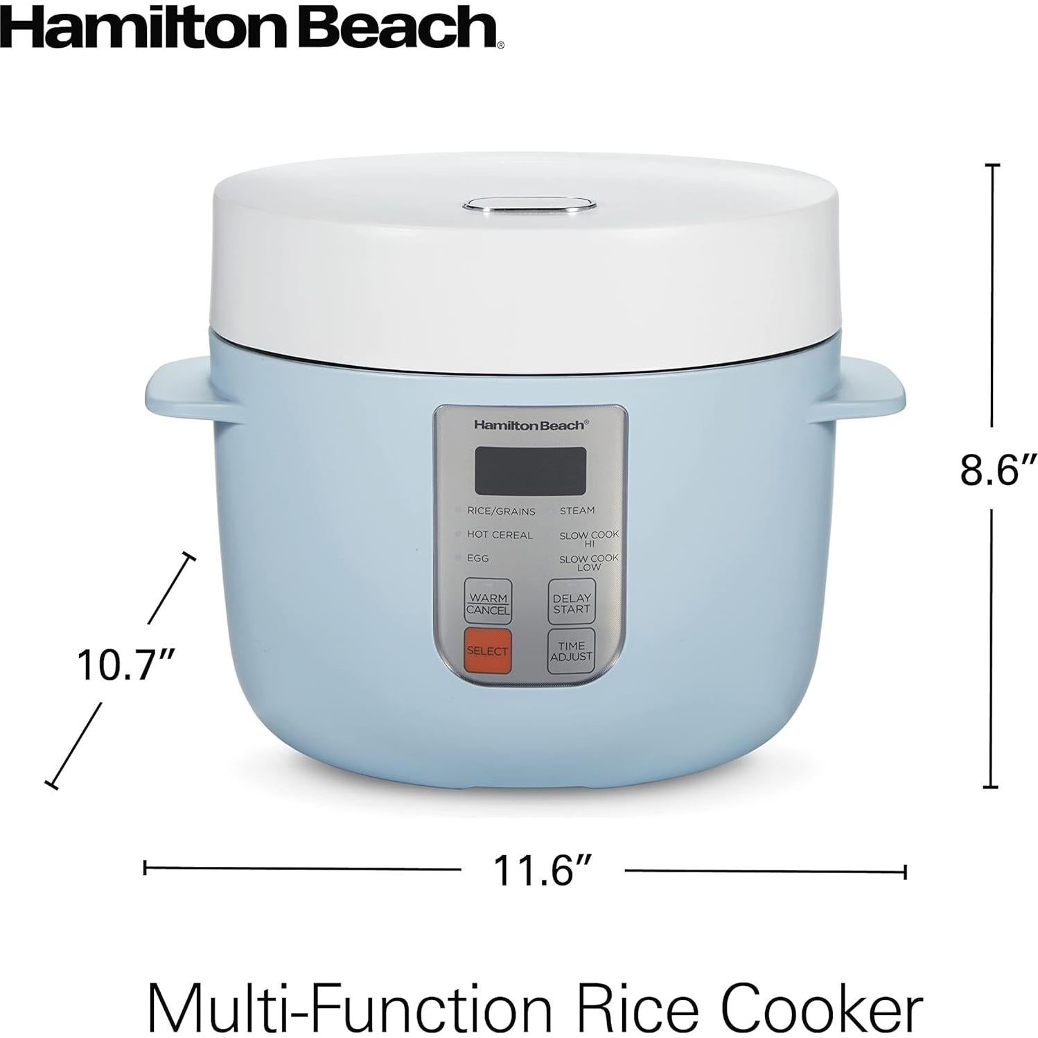 Cocinero de Arroz Digital Programable Hamilton Beach 12 Tazas