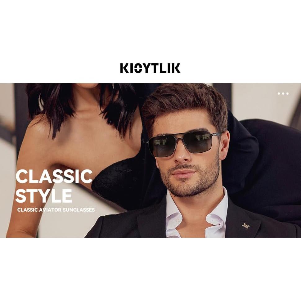 Gafas de sol polarizadas KIOYTLIK UV400 aviador unisex