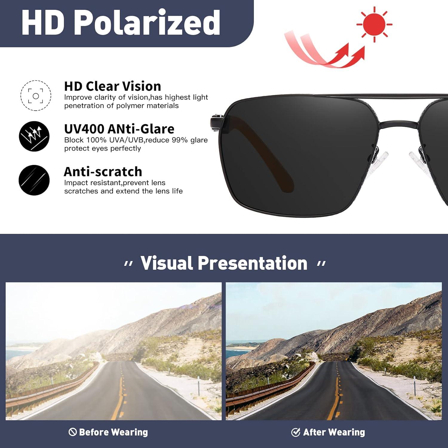 Gafas de sol polarizadas KIOYTLIK UV400 aviador unisex