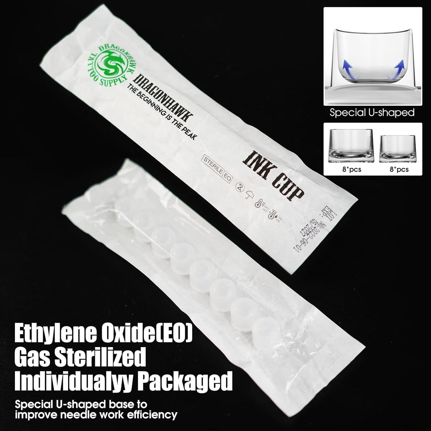 Kit de Tatuaje Dragonhawk S1 Inalámbrico con Agujas y Tintas