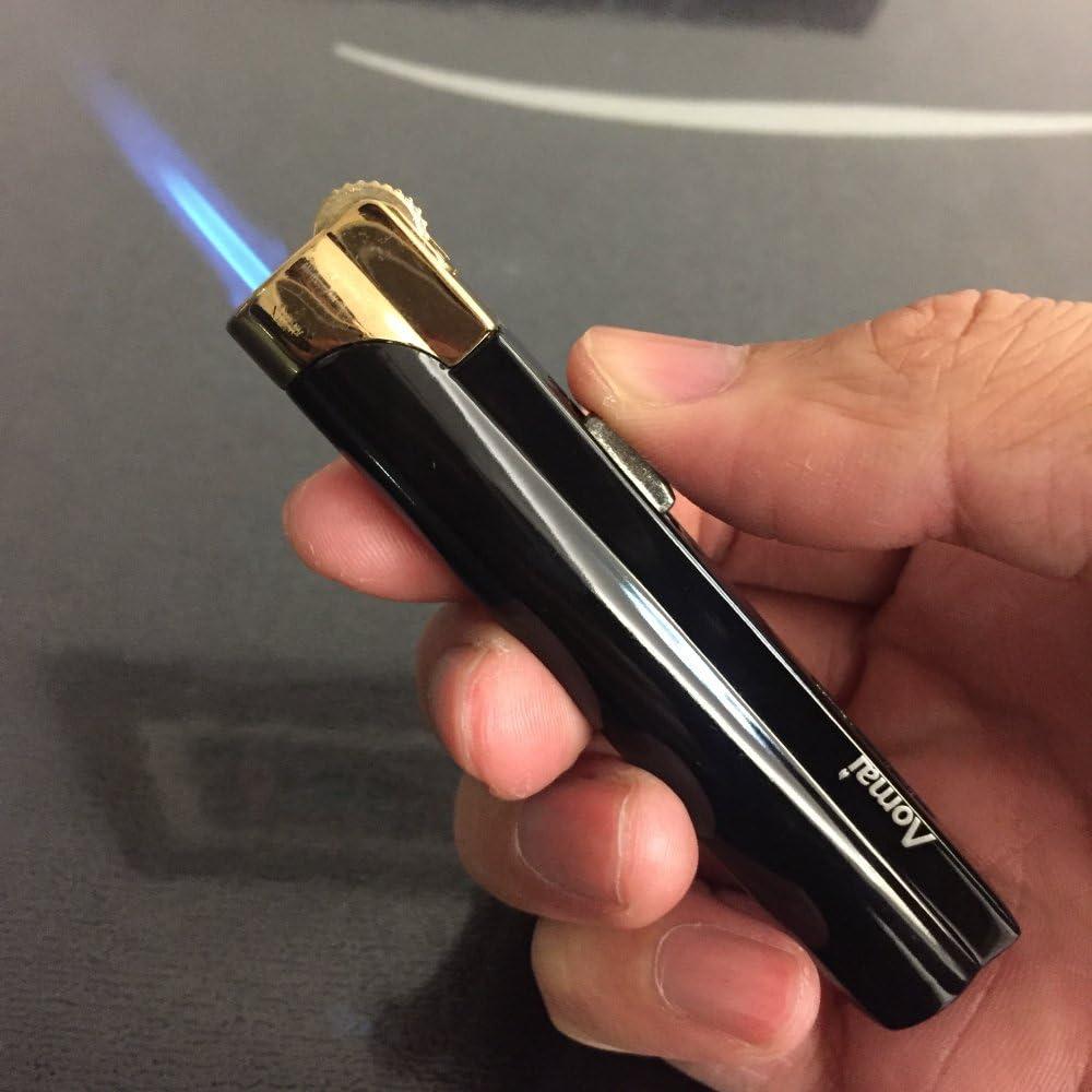 Encendedor Soplete Butano AOMAI Negro a Prueba de Viento