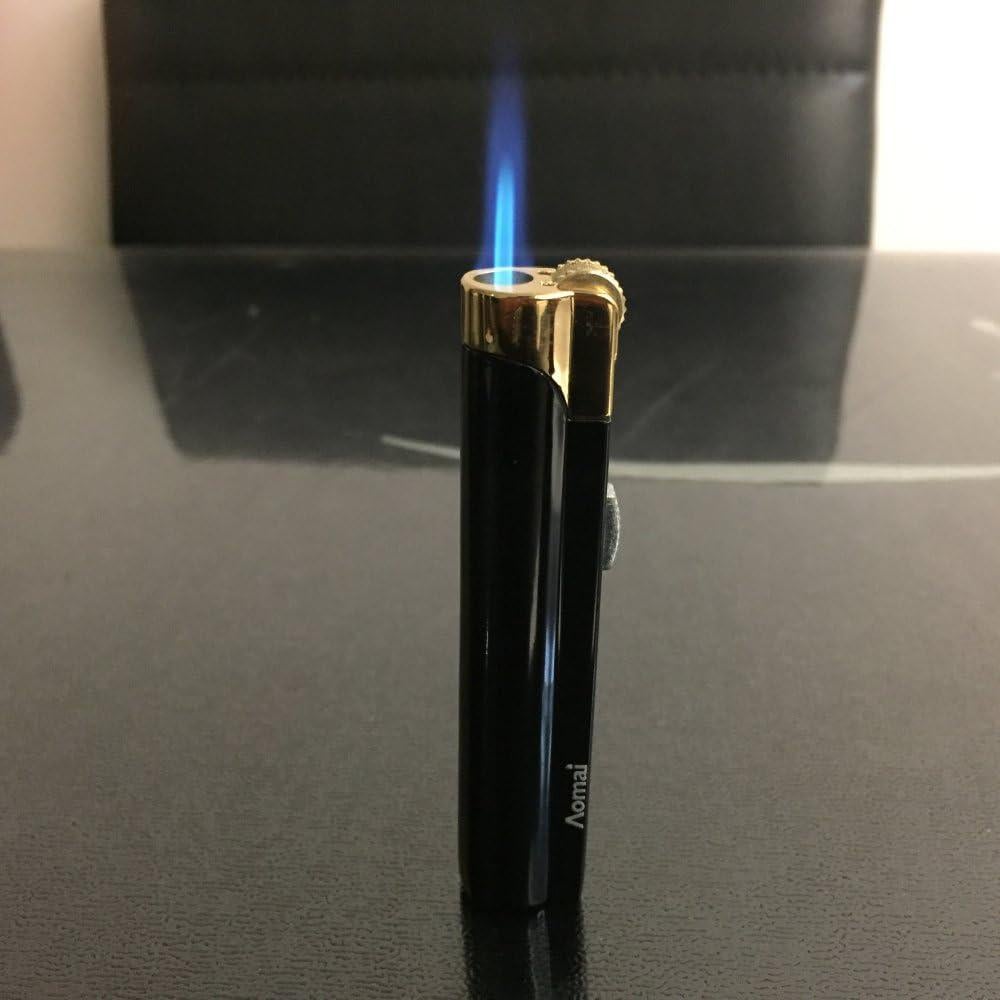 Encendedor Soplete Butano AOMAI Negro a Prueba de Viento