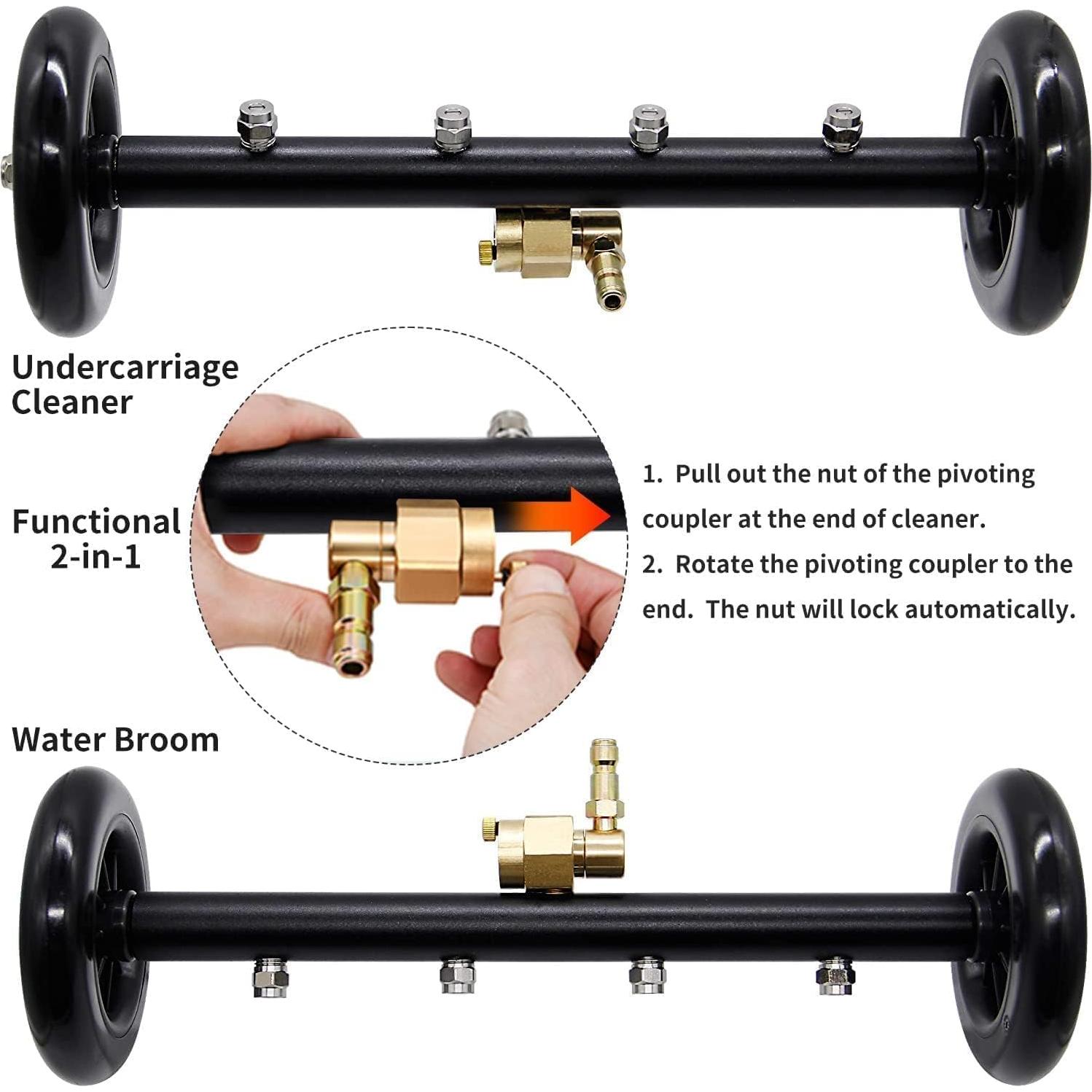 Limpiador de Chasis a Presión YUET 2-en-1 4000 PSI Kit 7 Piezas