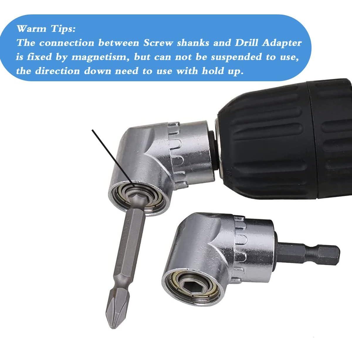 Adaptador de Taladro de Ángulo Recto YFLY 105° 1/4" Hexagonal