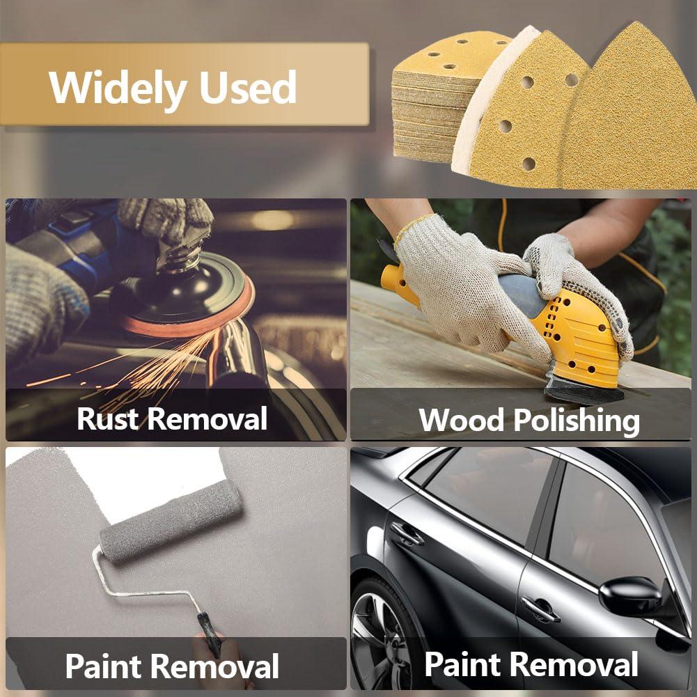 104 Piezas Almohadillas de Lijado Aozzy para Herramienta Oscilante