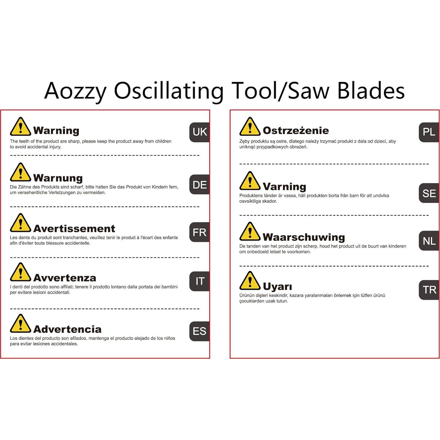 104 Piezas Almohadillas de Lijado Aozzy para Herramienta Oscilante