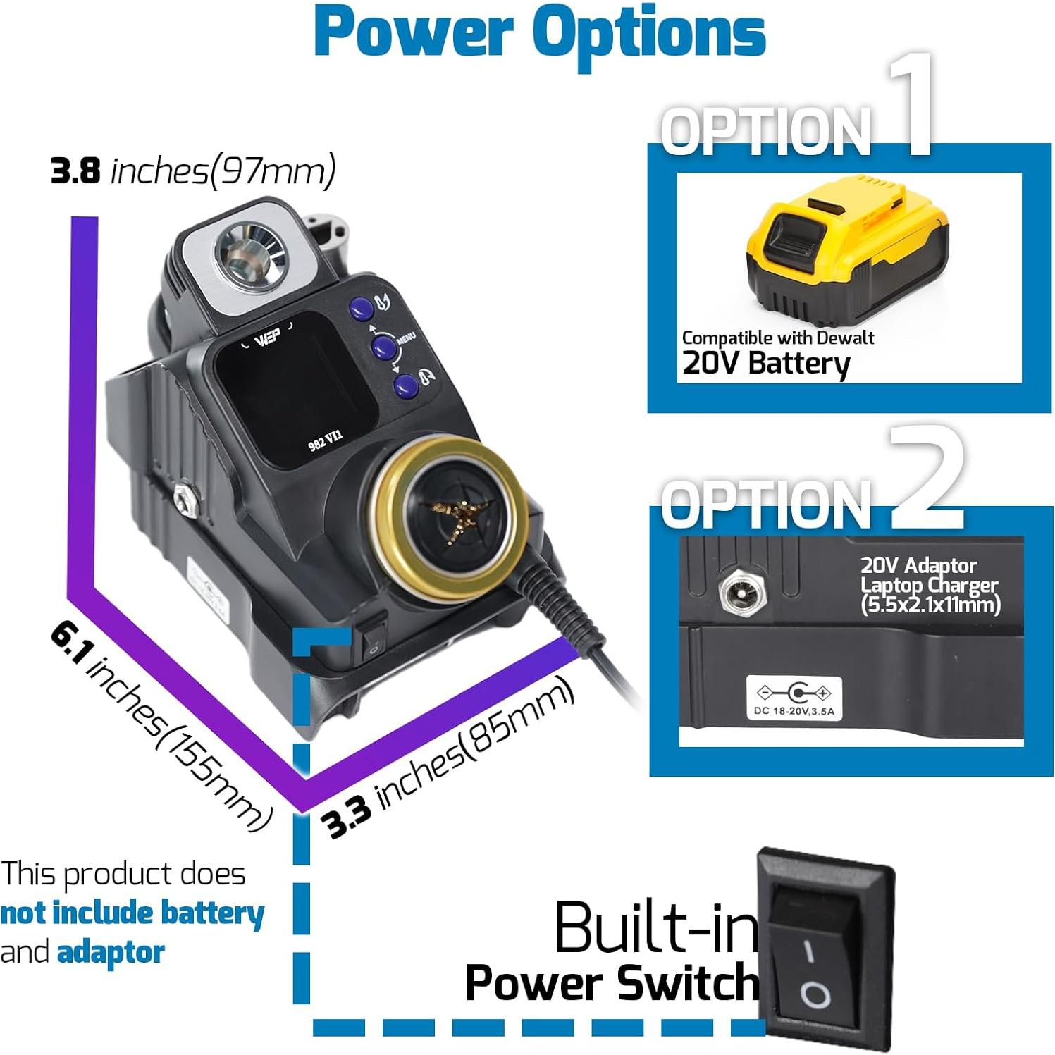 Estación de Soldadura Inalámbrica WEP 982-VI 1 para Dewalt 20V