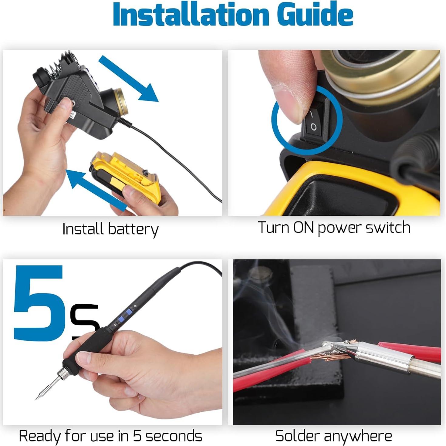 Estación de Soldadura Inalámbrica WEP 982-VI 1 para Dewalt 20V