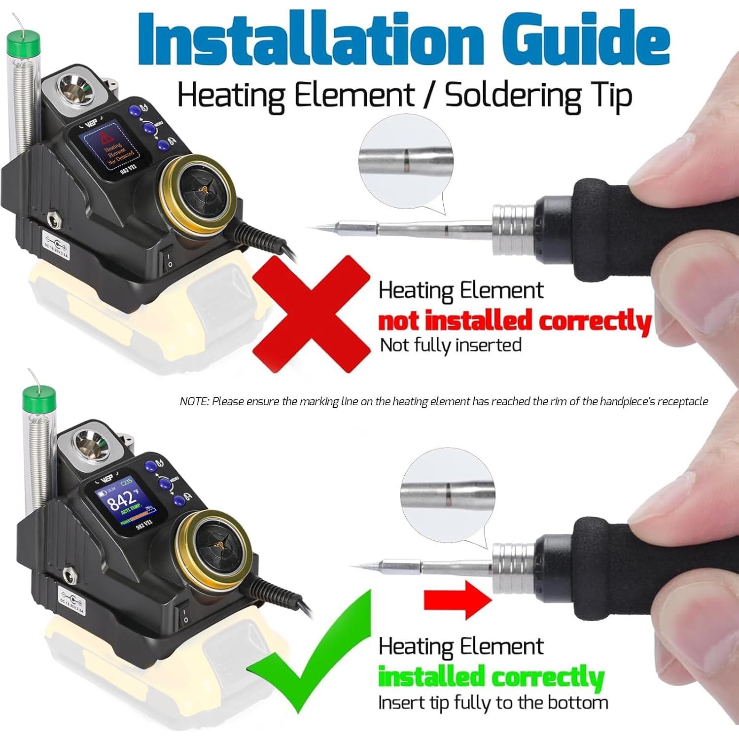 Estación de Soldadura Inalámbrica WEP 982-VI 1 para Dewalt 20V