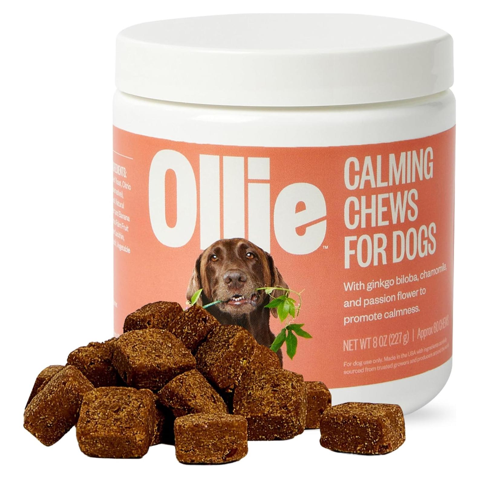 Suplemento Calmante Masticable Ollie Chill Pills para Perros - 60 Unidades