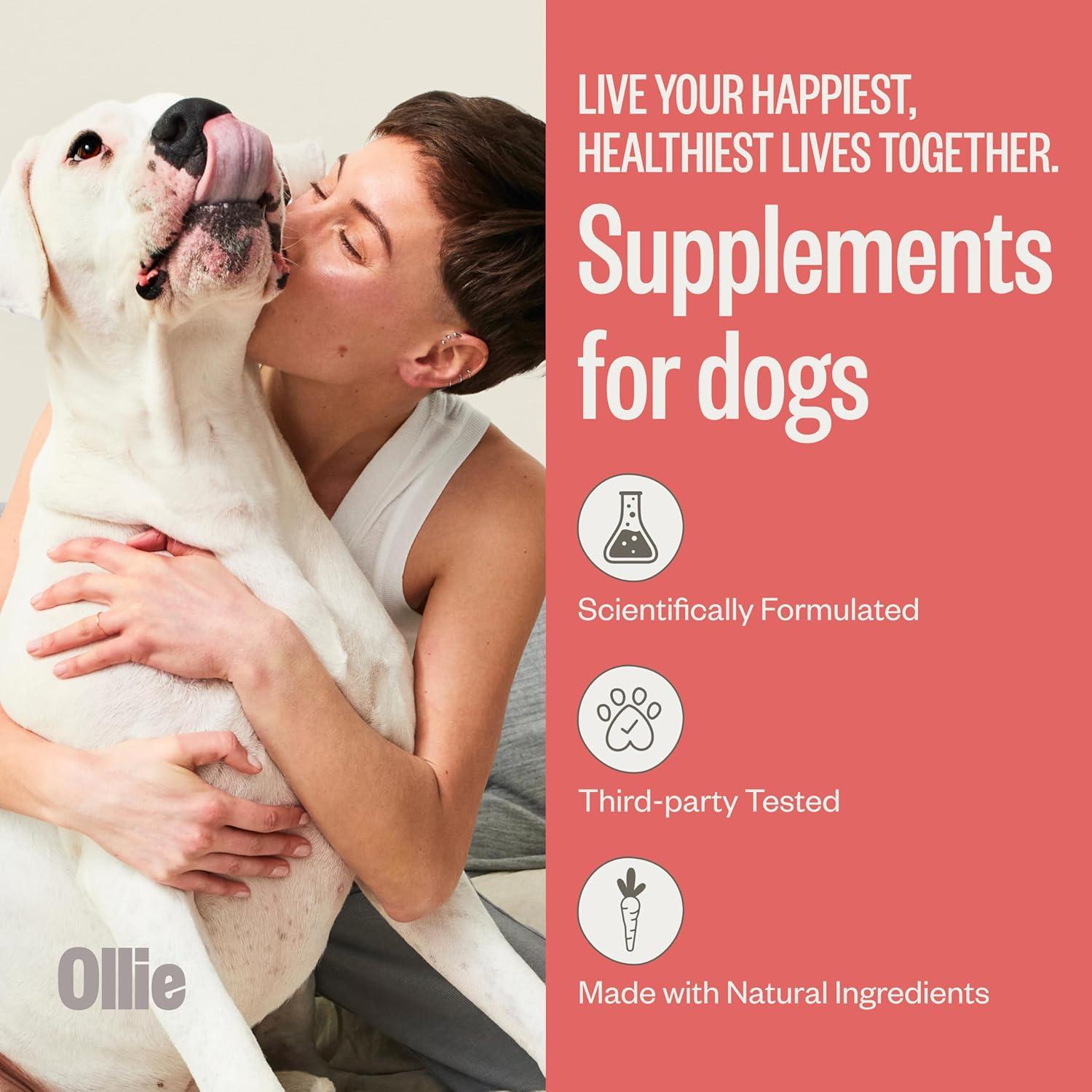 Suplemento Calmante Masticable Ollie Chill Pills para Perros - 60 Unidades
