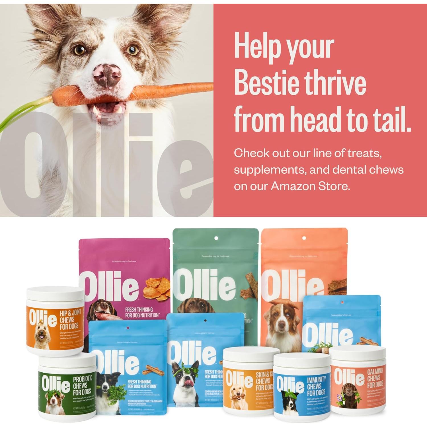 Suplemento Calmante Masticable Ollie Chill Pills para Perros - 60 Unidades