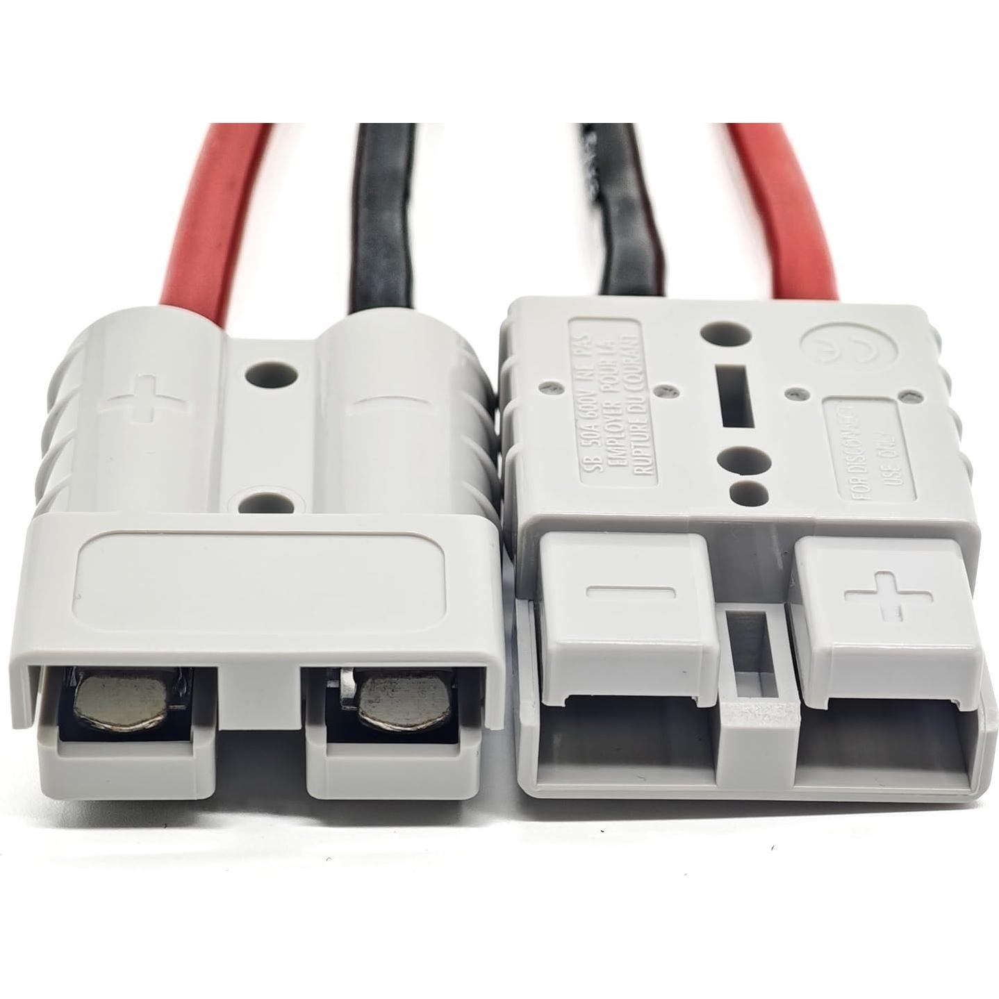 Kit Conexión Rápida Batería 50A Anderson 8AWG 0.3m 2PCS