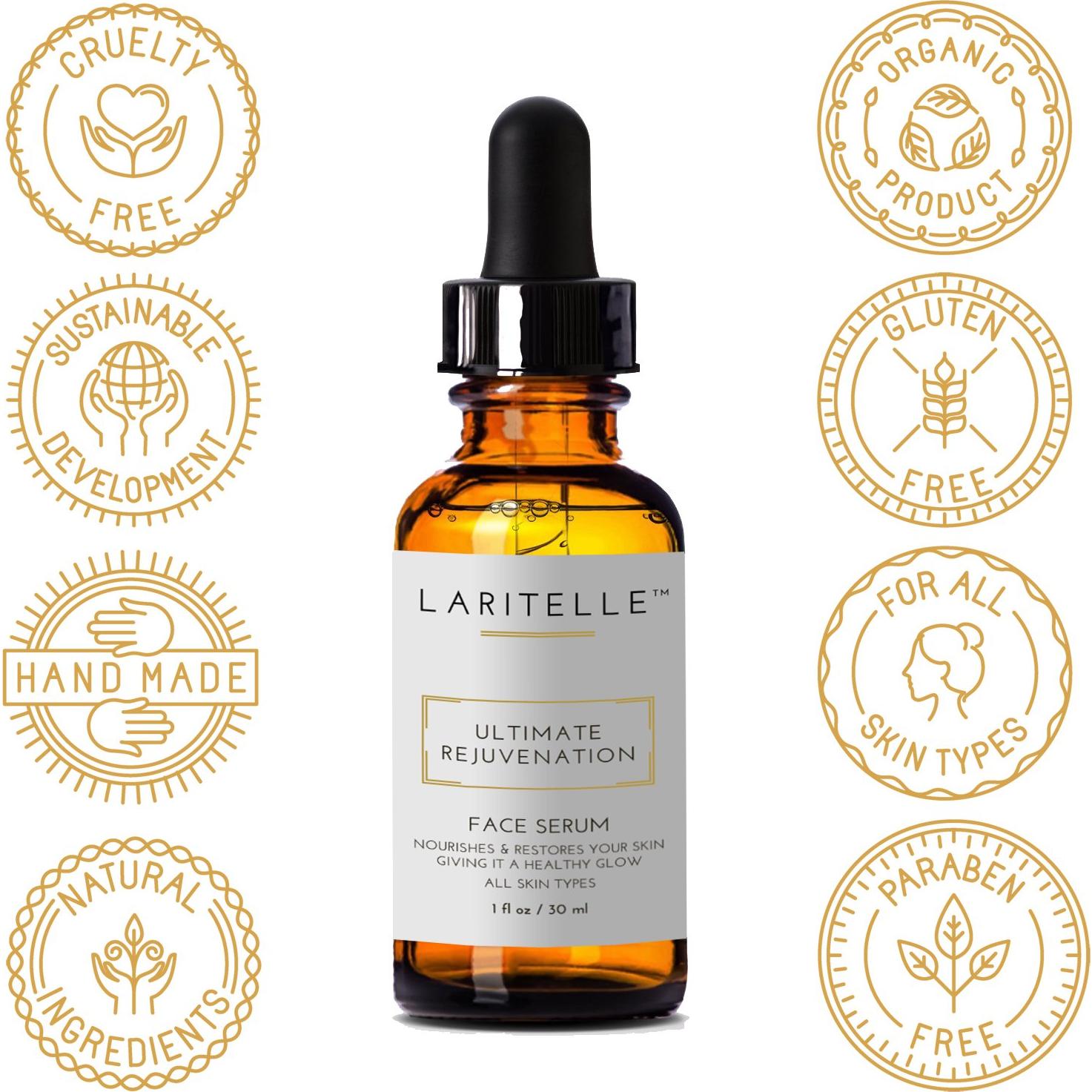 Suero Facial Orgánico Laritelle 29.57 ml Rejuvenecedor Hidratante