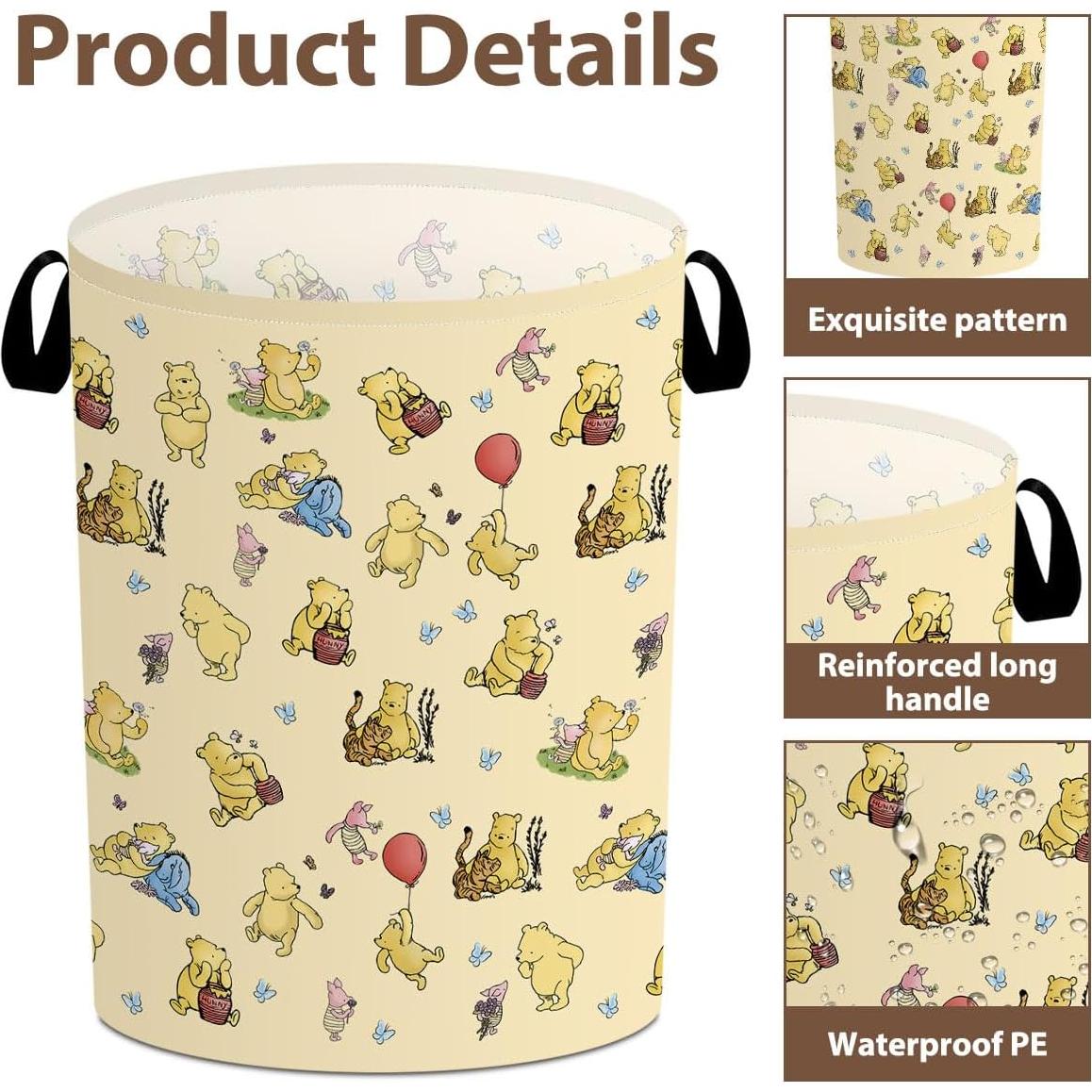 Cesta de Ropa Winnie Tillfuru 40x50cm Impermeable Amarillo