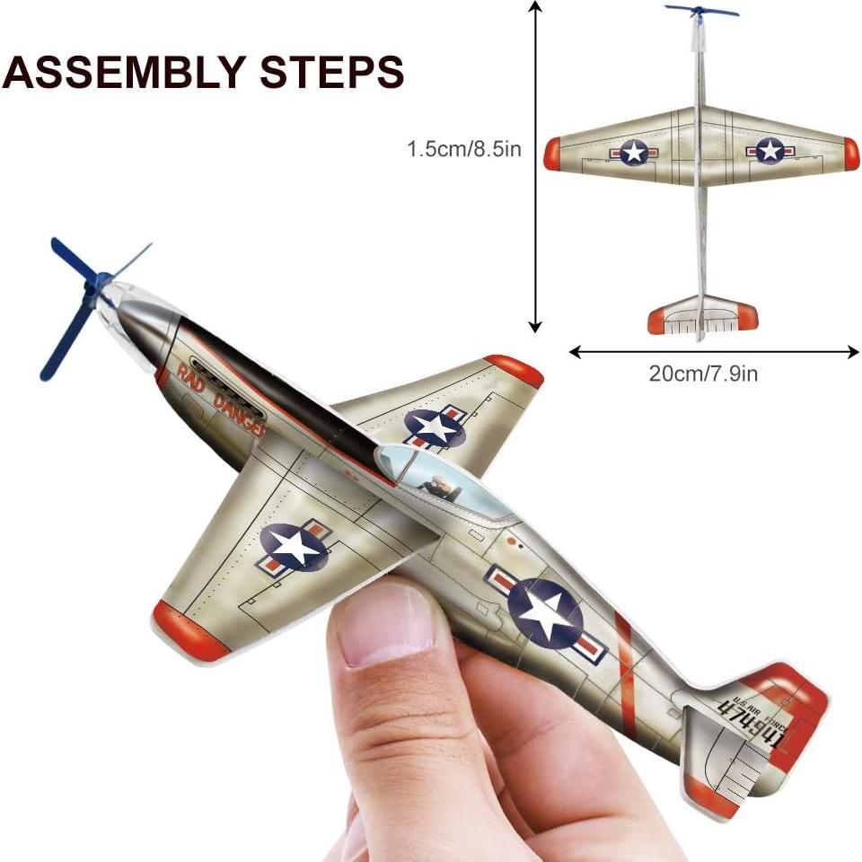 Paquete de 24 Aviones Planeadores JOYGOGO - 6 Diseños Diversos