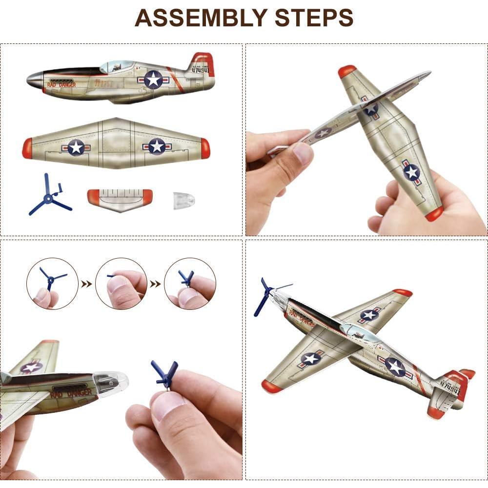 Paquete de 24 Aviones Planeadores JOYGOGO - 6 Diseños Diversos